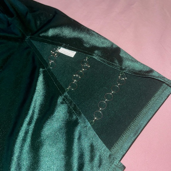 SHEIN One Shoulder Green Bodycon Dress - Picture 3 of 6